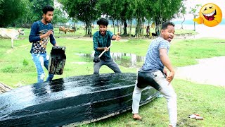 Must Watch Funny video 2020 comedy video 2020 try to not lough by || BINDAS FUN BD||