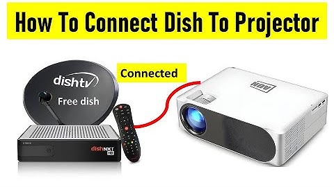 How To Connect Dish Tv To Projector / Connect Free Dish To Projector / Dish Ko Projector Se  Jode