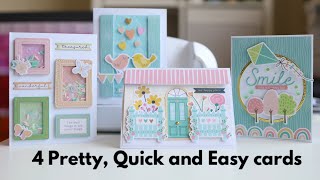 4 Quick and Easy Cards using Spellbinders card kit of the month May 2023