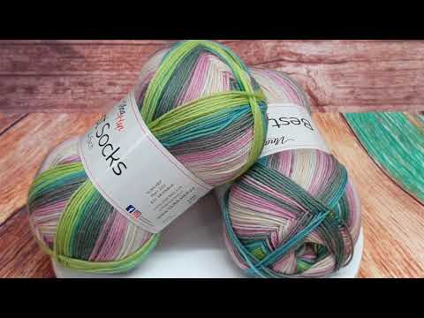 Video: Příze Best Socks, 4-fach,  7411