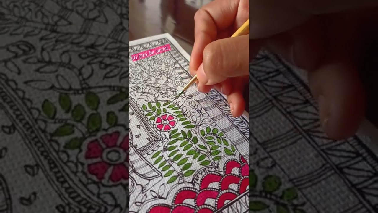 Madhubani Painting / Madhubani painting for beginners / madhubani art / 