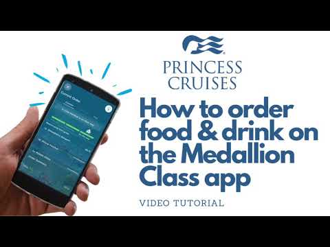 How to use the MedallionClass app to order food and drink on your Princess cruise