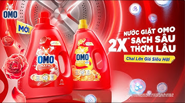 Nước giặt OMO Matic mới - 2X(*) Sạch Sâu Thơm Lâu, Chai Lớn Giá Siêu Hời!