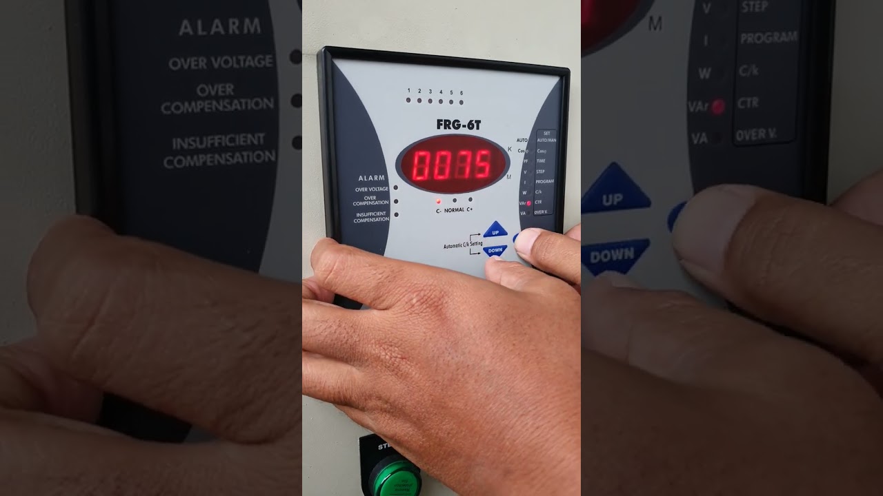 setting power factor control fort frg-6t
