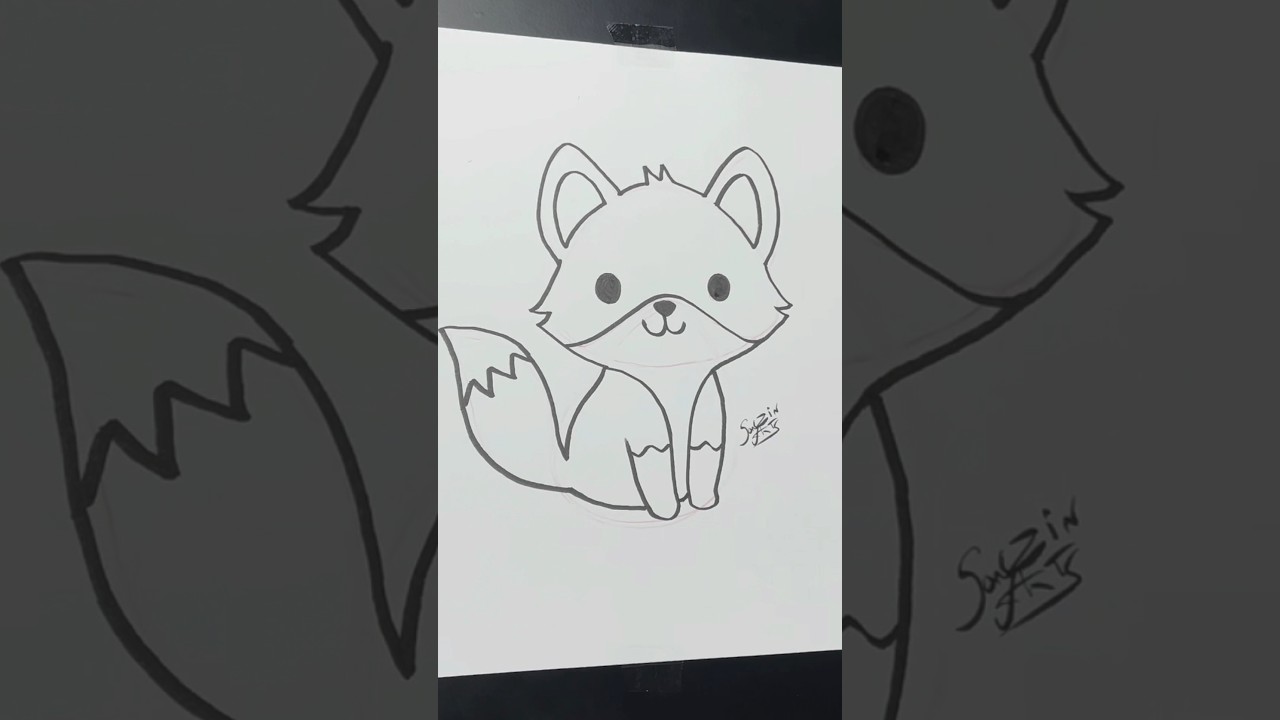 COMO Desenhar uma RAPOSA Fofinha 