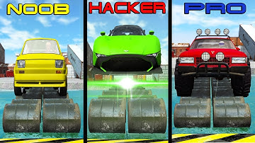 NOOB vs PRO vs HACKER #25 - Beamng drive