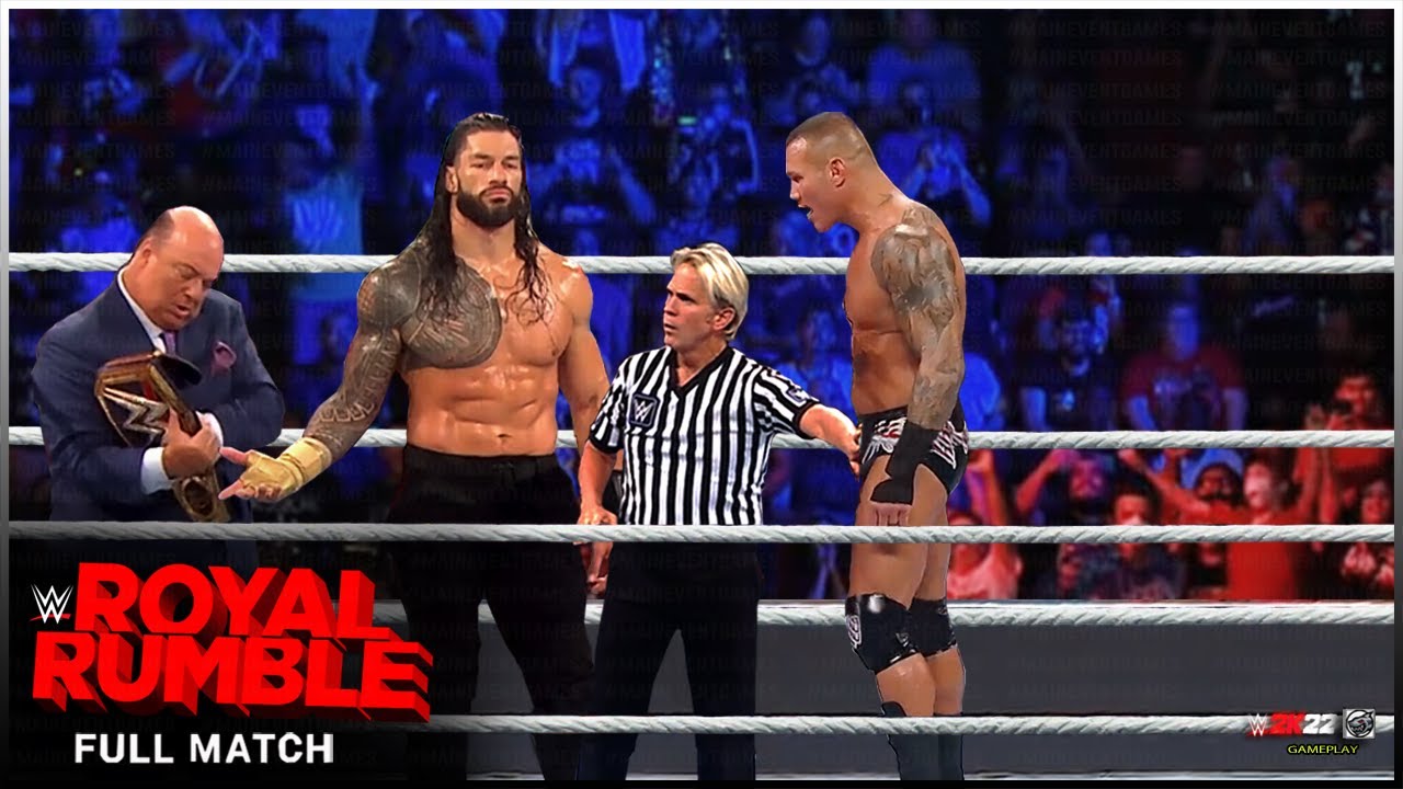 FULL MATCH Roman Reigns vs. Randy Orton WWE Royal Rumble 2023 YouTube