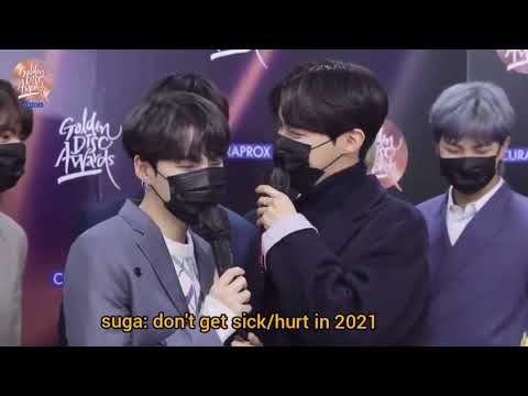 (Eng Sub) Yoongi message to Hobi in Golden Disc Award 2021