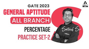 Percentage Practice Set #2 | GATE General Aptitude Lectures | GATE 2023