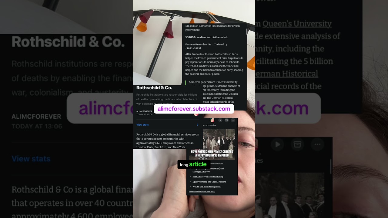 alimcforever.substack.com (link in bio too) worth a read if you care about how your lived reality