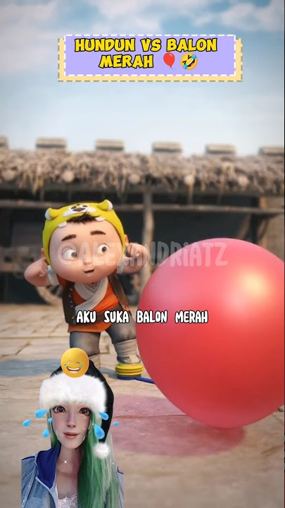 DUBBING KOCAK HUNDUN VS BALON MERAH NAKAL 🎈🤣 #shorts