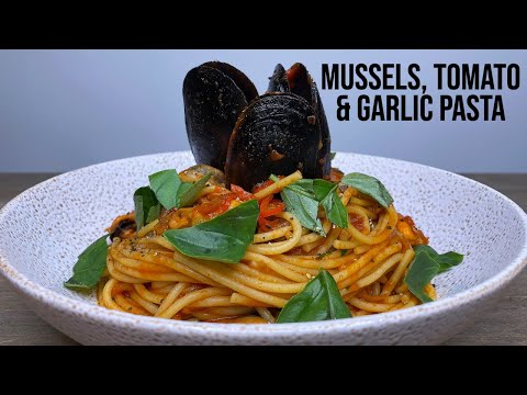 Tomato Garlic & Mussel Pasta | How To Make Recipe