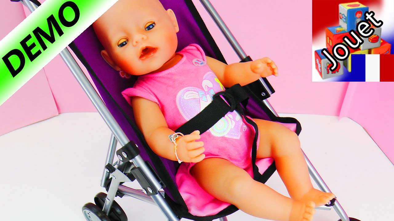 Poussette Pour Poupons De Bayer Super Poussette Pour Baby Born New Born Baby Et Peluches Youtube