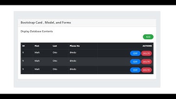 How to Design a Table and Buttons using Bootstrap 4