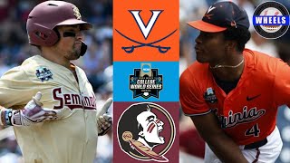 Virginia Vs Florida State Elimination Game College World Series 2024 College Baseball