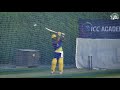 Ambati Rayudu batting his hearts out in the nets