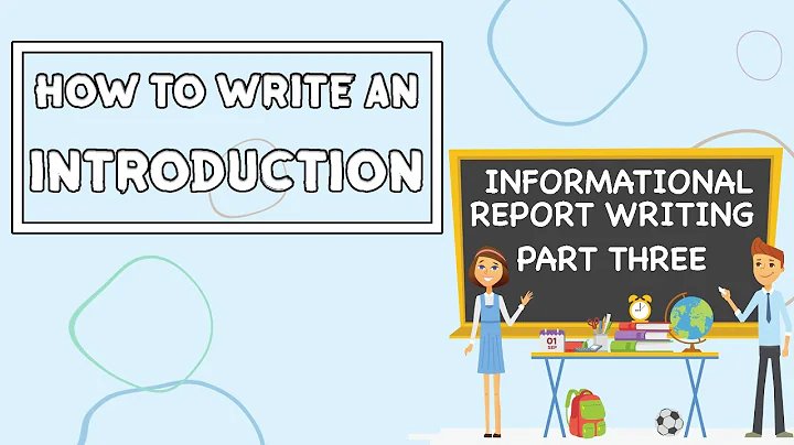 How To Write An Introduction // Informational Report Writing PART THREE