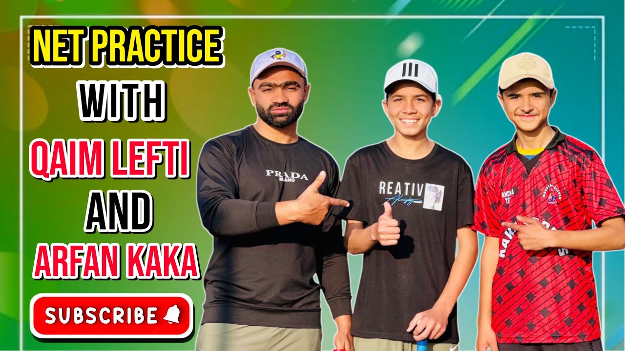 Musa Aziz New vlog 🤩| net practice with qaim lefti and kaka sports ️🏏 ...
