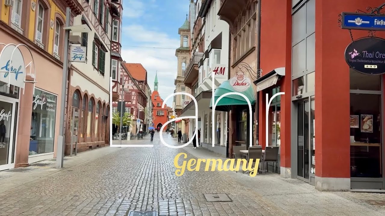 Lahr, Schwarzwald, Germany. Walking tour. 2025. 4K video