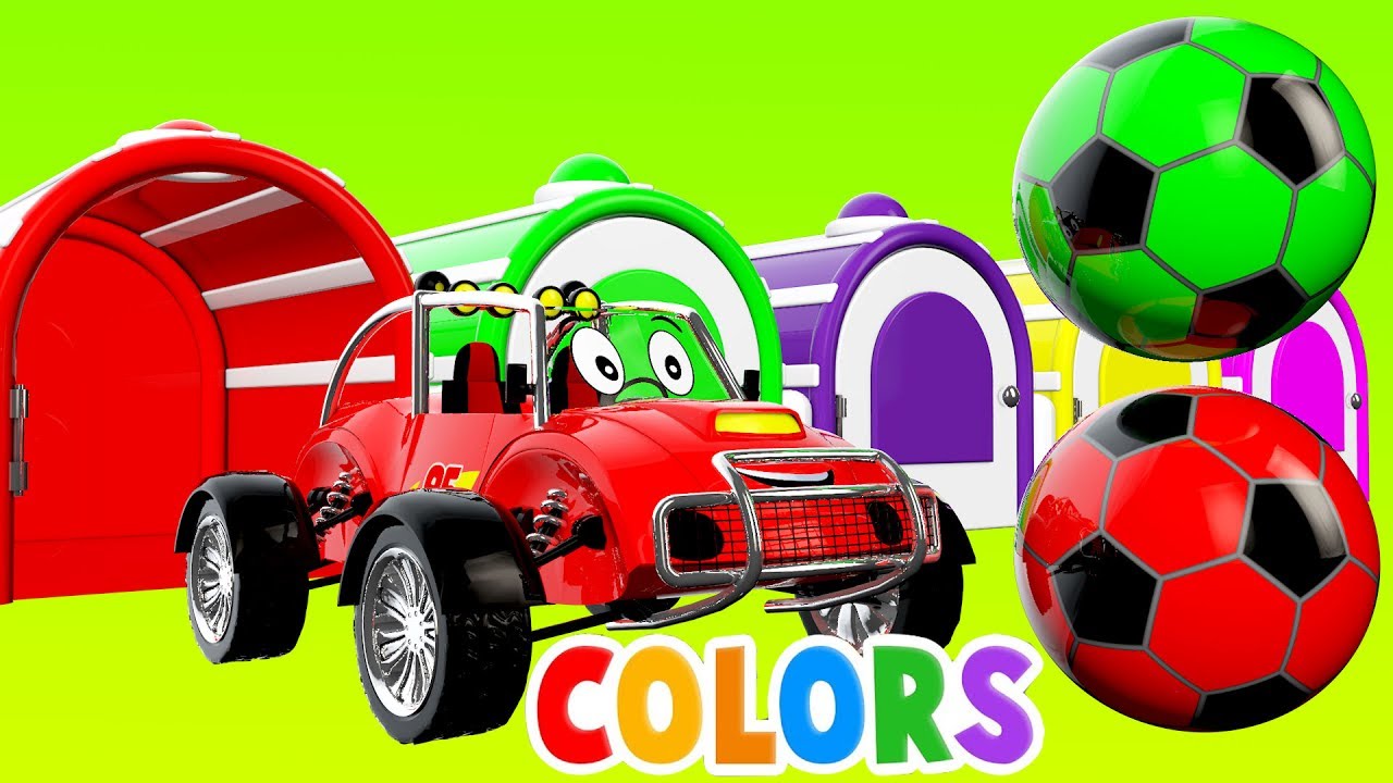 Learning Colors with Toy Trucks Carrying Color Balls - Kids Learning ...