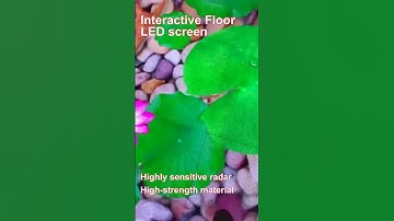 Interactive LED floor tile screen. #leddisplay  #ledscreen#led