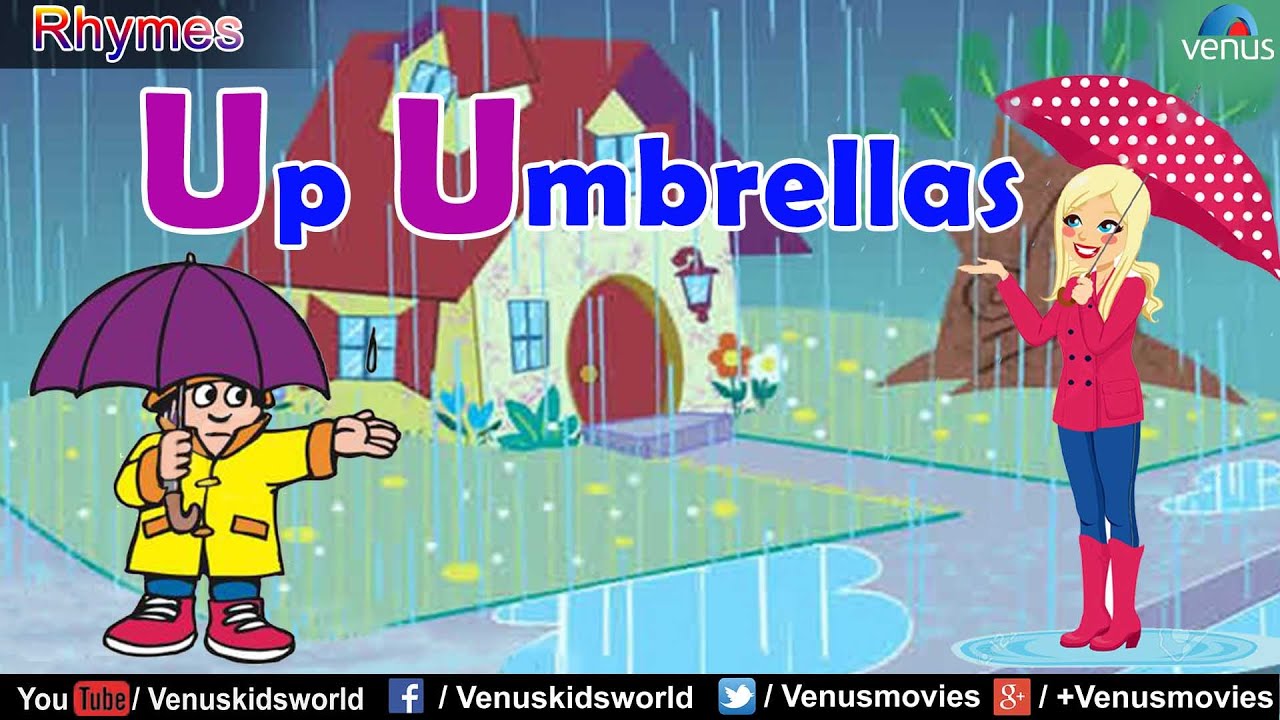 Up Umbrellas Popular Rhyme YouTube
