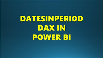 DATESINPERIOD DAX In power BI #powerbi #dax #analytics #dataanalytics #powerquery