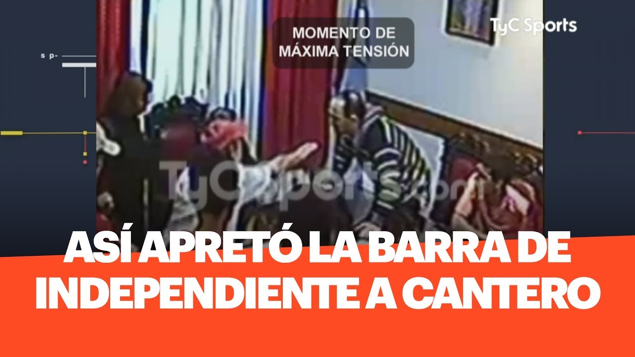 EXCLUSIVO: Así apretó LA BARRA de INDEPENDIENTE en su despacho a CANTERO video to gif