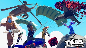 RPG TABS UNITS vs Modern Military faction - TABS MODS GAMEPLAY