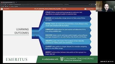 Columbia Engineering Executive Education | Applied Data Science | Webinar