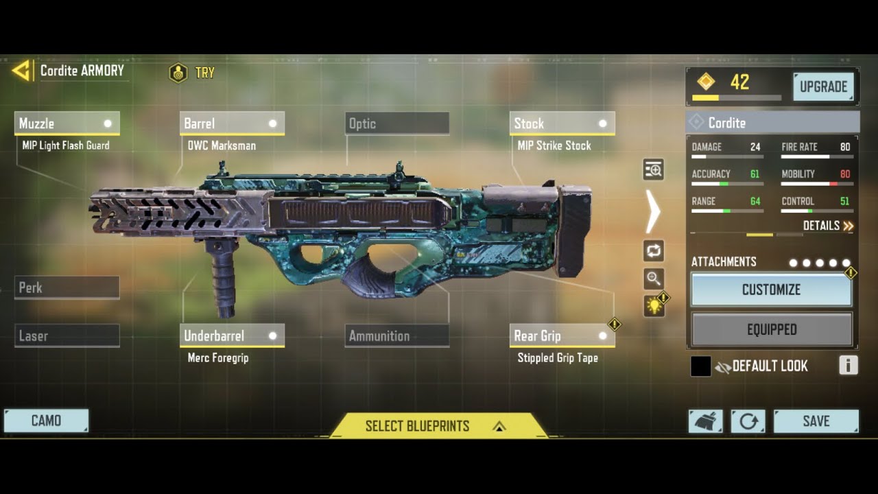 CORDITE Best Attachment MP & BR Gunsmith Loadout YouTube