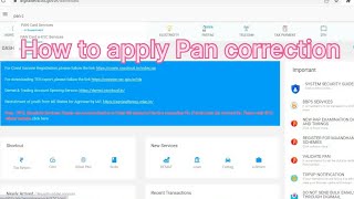 How to apply PAN Card correction in Odia csc uti pan apply in csc
