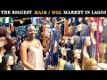 Hair market vlog  i found the cheapest hairwig market in lagos nigeria for affordable hairs