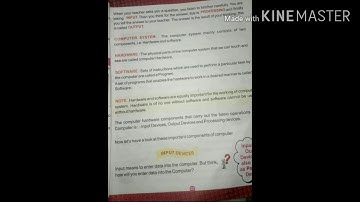 Class 4th.  Lesson -1.    Computer fundamental