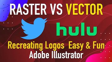 How to Draw Logos in Adobe Illustrator. Raster vs. Vector