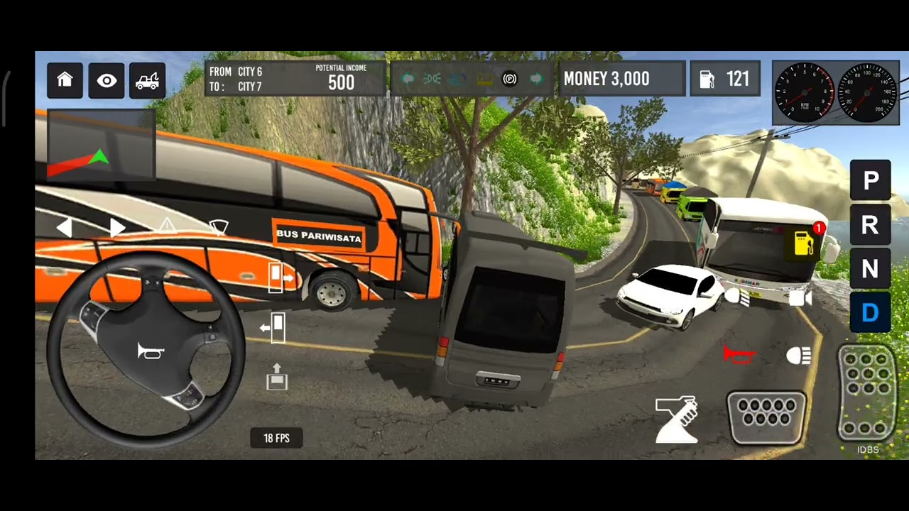 HOW TO DRIVE IDBS EXTREME ROAD SIMULATOR IN MOBILE PHONE FULL TUTORIAL.