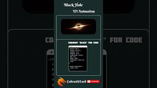 Black Hole UI Animation with HTML & CSS 🔥 | Black Hole Effect | CSS Animation Tutorial