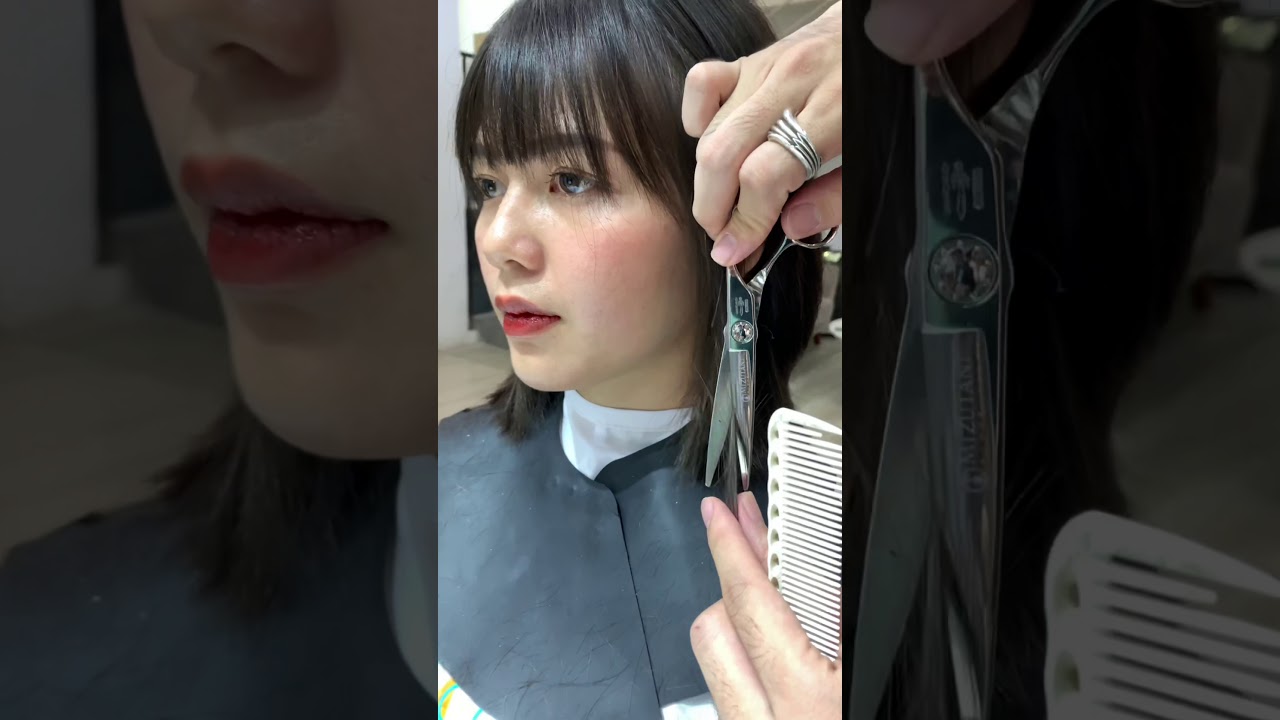 Tóc ngắn ngang vai layer mái ngắn !!! | Khái quát các tài liệu liên quan đến tóc lob mái thưa chuẩn nhất