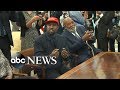 Kanye West visits the White House for a meeting with Trump