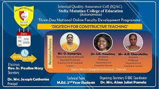 Three-Day National Online Faculty Development Programme - Day 3 Net Worth