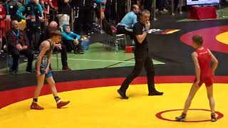 Mike Seel (SC Kleinostheim) - Silas Warmuth (RSV Greiz) U14 B-Jugend 41kg DM 2023 Frankfurt/Oder