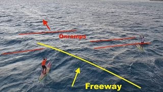 SUP Downwind tip: take the onramp to the freeway