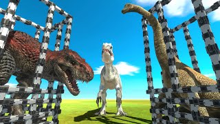 Indominus Rex Rescue Brachiosaurus Rex - Animal Revolt Battle Simulator