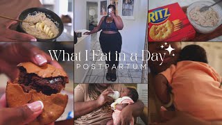 Journey to Slim THICK! *6 weeks* POSTPARTUM What I Eat in a Day