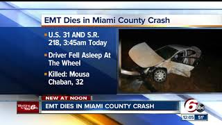 ISP: EMT dies when ambulance driver falls asleep before Miami County crash