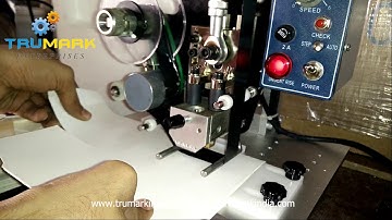 semi automatic batch printing machine, ribbon date printer