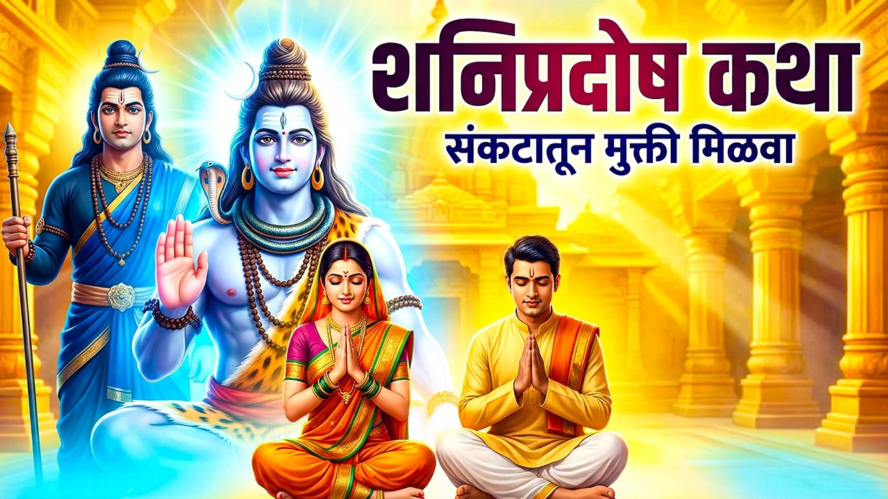 महादेव + शनिदेव कृपा 🔥  | शनिप्रदोष कथा ऐकण्याचे चमत्कारी फायदे I Shanipradosh Vrat katha