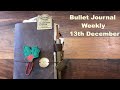 Bullet Journal Weekly Setup 13/12/21