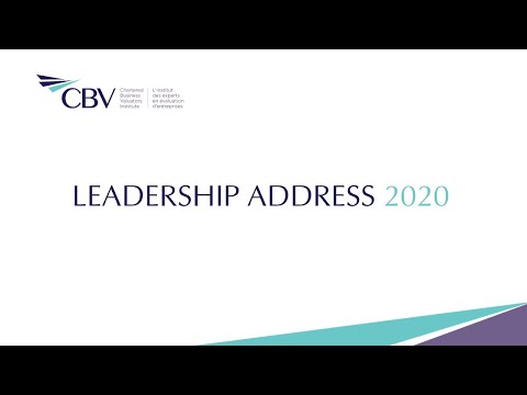 CBV Institute Leadership Address 2020