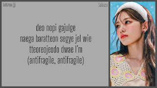 Antifragile- lyrics(Romanized) Le Sserafim